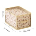 thumbnail image 3 of Cherries Pattern Foldable Clothes Storage Box – 15.74x11.81x9.84in Large Capacity Fabric Organizer for Closets/Wardrobes, Stores Sweaters/Blankets/Pants, 5-Size Option Bedroom Storage Bin, 3 of 6