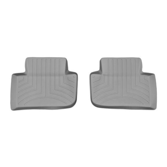 WeatherTech Custom Fit FloorLiners compatible with 2015-2026 Porsche® Macan - 2nd Row (2-Piece Liner), Grey