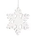 thumbnail image 2 of Vickerman 36" White Glitter Snowflake Christmas Ornament, 2 of 3