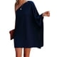 thumbnail image 2 of SAYOO Vestido corto de fiesta de club de verano con manga de murciélago suelta de un hombro para mujer SAYOO  Sexy, 2 of 5