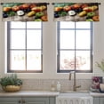 thumbnail image 3 of LALILO Kitchen Curtain Valance Various Fresh Fruits Rod Pocket Window Curtain 52"x 18" Set of 2, 3 of 5