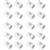 20Pcs 1/2 Inch PVC Mist Nozzle Misting System for Patio Outdoor Mister Coupling Split Section with