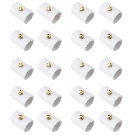 20Pcs 1/2 Inch PVC Mist Nozzle Misting System for Patio Outdoor Mister Coupling Split Section with