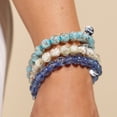 thumbnail image 3 of Cerulean | .925 Sterling Silver | Firefly Glass Bracelet, 3 of 16