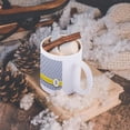 thumbnail image 5 of 3dRose, Your personal name initial letter S - monogrammed grey quatrefoil pattern - personalized yellow gray, 15oz Mug, 5 of 7