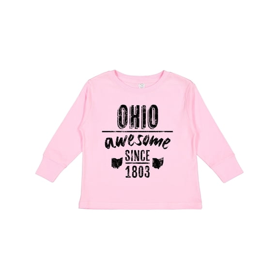Inktastic Ohio Awesome Since 1803 Boys or Girls Long Sleeve Toddler T-Shirt