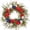 D014- Style N, variant on Summer Front Door Wreath, Summer Door Wreath, 4Th of July Outdoor Decorations, Patriotic Outdoor Decor, 18 Inch Uv Resistant Fake Red White Blue Flower Wreath for Independence Day