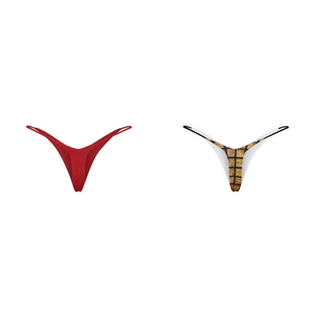 (2-Pack) 2025 New Women sy Thong Low Hiking Underwear Women Boy Shorts Rise Double Layer Bikini Lower Abdomen Waist Trainer Briefs