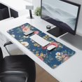 thumbnail image 2 of Long Mouse Pads for Desk,Pioneer Flower Floral Print Pattern Desk Mats on Top Of Desks, Desk Mouse Pad Extra Large with 3mm Non-Slip Base and Stitched Edge for Gaming,Office,Work,Home 31.5"x11.8", 2 of 6