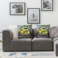 thumbnail image 3 of Nawypu Summer Lemon Decorative Pillow Covers Outdoor Lemon Flower Leaf Truck Buffalo Check Plaid Throw Pillow Case Home Sweet Home Cushion Cover for Sofa Couch,Set of 2, 3 of 6