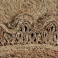 thumbnail image 3 of HAND WOVEN JUTE ECO-FRIENDLY AREA RUGS - 4'x4', Round Shape, Beige Color, Oriental Pattern, High Pile, Natural Fiber, Outdoor Indoor Handmade Area Rugs for Living Room, Bed Room (J00074), 3 of 5