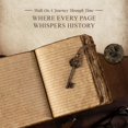 thumbnail image 2 of Diario de cuero vintage NomadCraftsCo 18 x 13 cm con papel vintage, 2 of 7