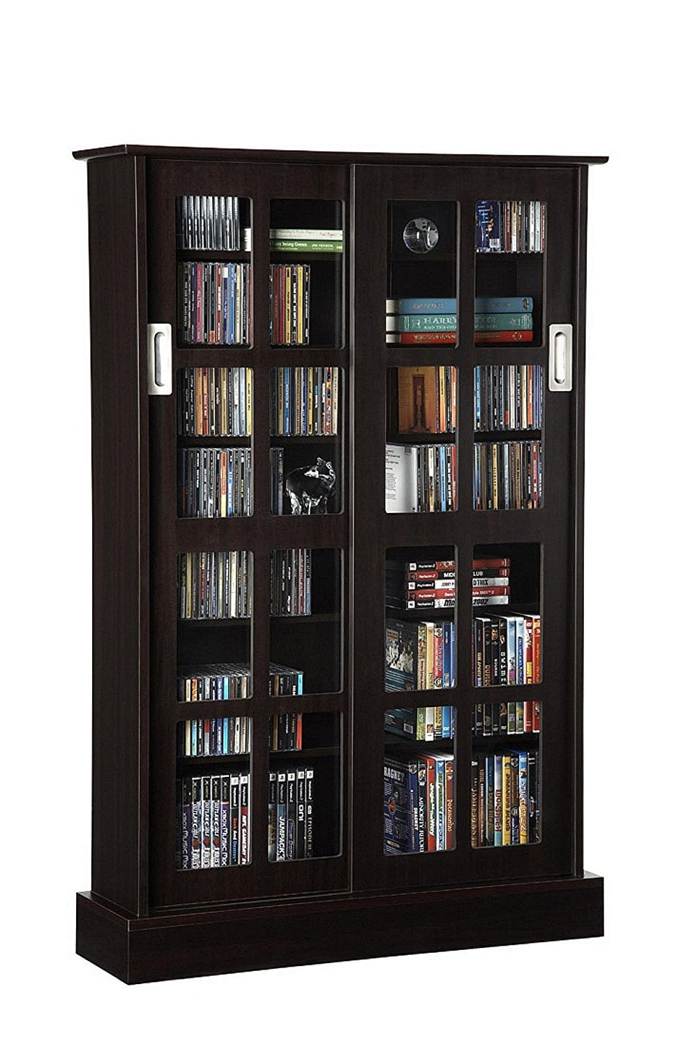 Atlantic 94835721 Glass Door Cab Espresso Walmart Com