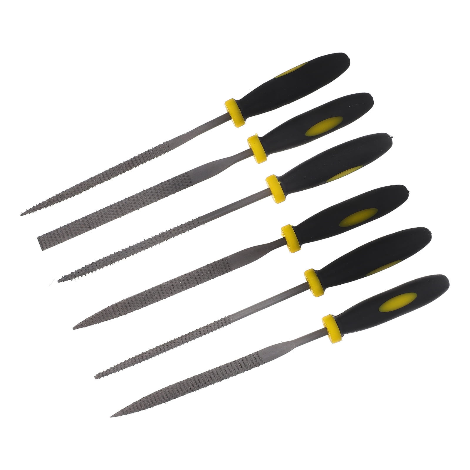 WEUVEB 6Pcs Small Tool Set Woodworking Tools with Comfortable Grip Black for DIY Projects