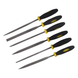 WEUVEB 6Pcs Petit ensemble d'outils Outils de travail du bois avec poignée confortable noir pour DIY Projets