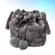 thumbnail image 2 of Light Grey Handbag Fashion Fluffy Shoulder Bag Pompon Bucket Bag Creative Crossbody Drawstring Bag for Girls Lady Woman, 2 of 2