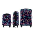 thumbnail image 4 of Multi-color Design ABS Hard Shell Lightweight with 360° Dual Spinning Wheels & Combo Lock - Includes 28", 24", 20" 3-Piece Luggage Set, 4 of 6