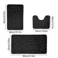thumbnail image 3 of Tuvgenk Bathroom Sets 3 Piece Bath Rugs Rectangular Waterhog Black Rug Decor Comfortable Washable for House, 3 of 7