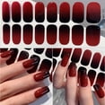 thumbnail image 2 of 16 puntas de envolturas completas para uñas, pegatinas degradadas para uñas, deslizador autoadhesivo, pegatinas DIY para decoración de manicura, 2 of 7