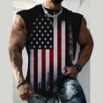 thumbnail image 2 of Siilsaa Mens Muscle Tank We The People American Flag Shirt 4th of July Independence Day Sleeveless Tee Tops Black,L, 2 of 4