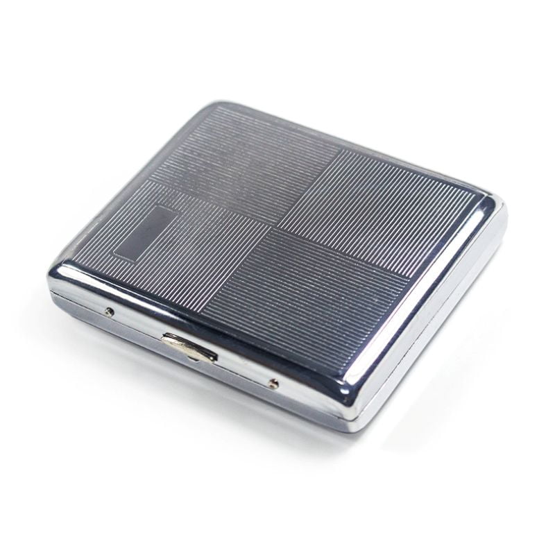 1pc Premium Metal Cigarette Case, Holds King Size