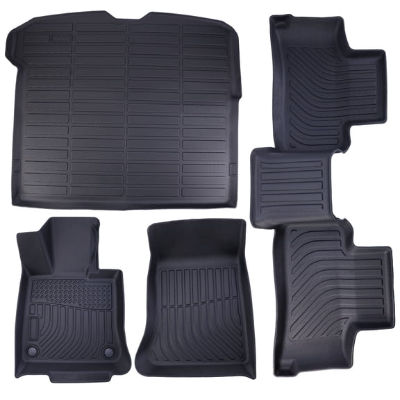FENGXIH 4Pcs/Set Car Floor Mats for Mercedes-Benz GLC SUV 2023-2026 All-Weather Automotive Floor Mats Waterproof Heavy Duty Car Mats Flexible Floor Liners