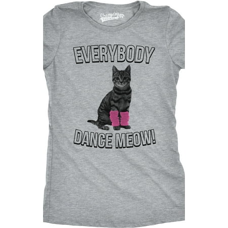 Dance Mom T-shirt - Womens Everybody Dance Meow Funny Cat Mom T Shirt Cute Kitten Tees
