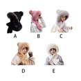 thumbnail image 3 of Qarigey Gorro cálido de felpa para invierno, deportes al aire libre, senderismo, Camping, escalada, pesca, nieve, esquí, patinaje, bufanda térmica, Sombreros Gris Qarigey AP013690-03, 3 of 6