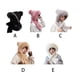 thumbnail image 4 of Jumpingount Gorro cálido de felpa para mujer, lindo Otoño Invierno, Camping, escalada, ciclismo, nieve, esquí, patinaje, bufanda térmica con capucha para Sombreros Beige Jumpingount AP013690-05, 4 of 6