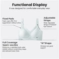 thumbnail image 6 of Women's Adjustable Pull And Drop Large Size Underwear Women's Gathering Sports Bra Without Steel Rings Women Bra Push up Womens Padded Bras Womens Comfort Bras Womens Bras Underwire Pads for Sports, 6 of 6