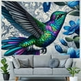 thumbnail image 4 of QCPP Bohemian Style Lotus Flower Hanging Tapestry Painting, 4 of 6