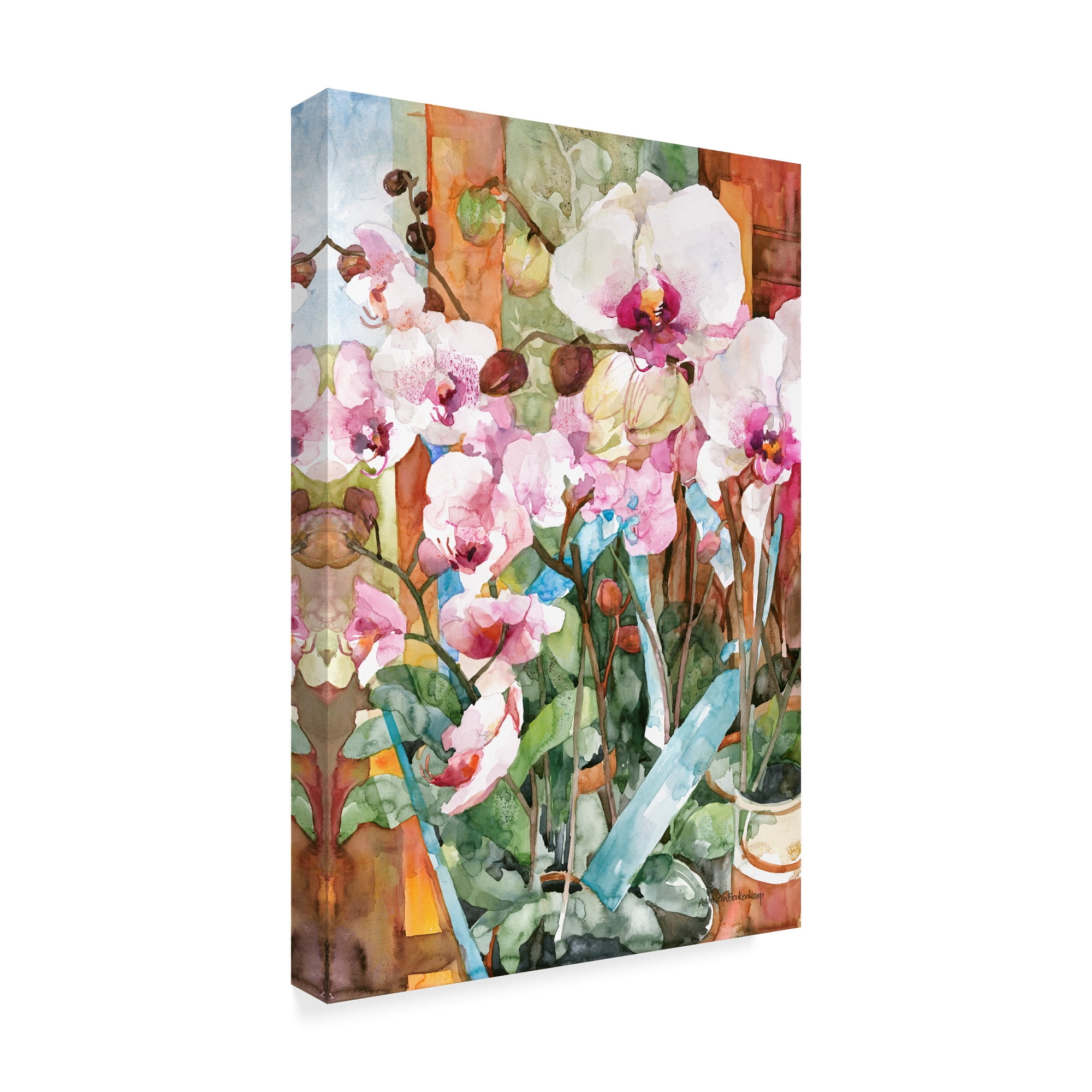 Trademark Fine Art 'Orchid Dance' Canvas Art by Annelein Beukenkamp