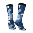 thumbnail image 3 of Goofa Flower Printed Men's Crew Socks, Soft Durable Breathable Moisture-Wicking with Odor Control Cotton socks, 3 of 9