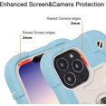 thumbnail image 4 of Compatible con iPhone 13 Pro Max Funda con soporte, cubierta de teléfono resistente a prueba de golpes de grado militar con soporte de anillo ajustable para iPhone 6.7 2021 Accesorios - Negro, 4 of 6