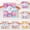 M, variant on 100 Piece Colorful Elastic Hair Bands Assorted Ponytail Holders for Girls