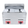 thumbnail image 5 of DENEST New Commercial Countertop Gas Fryer 2 Baskets Gas Fryer Stainless Steel Kitchen 12L, 5 of 12