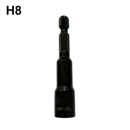 

42-65mm Long H8-H10 Hexagon Nut Driver Drill Bit Socket Wrench Extension Sleeve