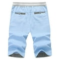 thumbnail image 2 of zuwimk Mens Cargo Shorts,Men's Cargo Shorts Relaxed Fit Below Knee Cargo Pants Blue,M, 2 of 5