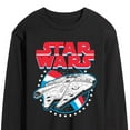thumbnail image 3 of Star Wars - Millennium Falcon Americana - Men's Long Sleeve Tee, 3 of 5