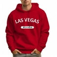 thumbnail image 2 of Men's 100% Cotton LAS VEGAS Hoodie 450g Thick Pocket Hood, 2 of 14