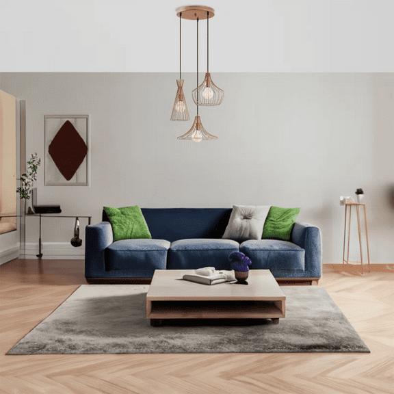 3 Lights Industrial Cluster Pendant