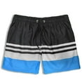 thumbnail image 3 of Men's Swim Trunks Quick Dry Beach Shorts with Pockets Printed Summer Beach Shorts Drawstring Mens Bañador, 3 of 6