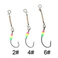 thumbnail image 2 of 5PCS/Lot 2021 2# 4# 6# Hook Artificial AD-Sharp Ice Fishing hook Winter Bait Lead Hard Hook 2#, 2 of 8
