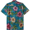 thumbnail image 2 of Men's Hawaiian Shirt Short Sleeve Button Down Casual Beach Aloha Shirts, 2 of 10