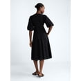 thumbnail image 2 of Scoop Women's Eyelet Cutout Cotton Midi Dress, Sizes 0-18, 2 of 4