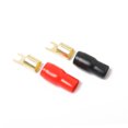 thumbnail image 3 of KONTONTY 2Pairs Assorted Color 8Ga Crimp Terminals Copper Spade Terminals for Audio Wire Connections, 3 of 8