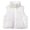 Beige M, variant on Winter Women Vest Coat Thickened Padded Zipper Closure Stand-up Collar Sleeveless Solid Color Winproof Heat Retention Outdoor Down Coat