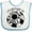 White and Blue, variant on Inktastic Id Rather Be Playing Soccer Boys or Girls Baby Bib