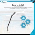 thumbnail image 6 of MARINE CITY Round Tube Boat Handle Grab Bar Mount Handrail 18 Inches, 304 Grade Stainless Steel for Yachts, RVs, and Boats Pack of 1, 6 of 7