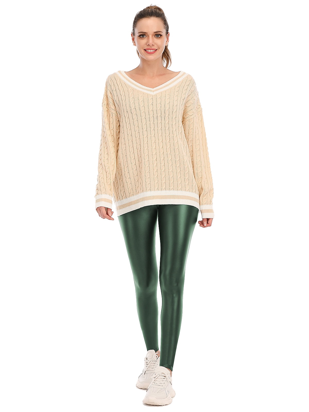 BeautyIn Womens High Waist Fleece Lined Thick Yoga Leggings Inner Soft Water Resistant Windproof
